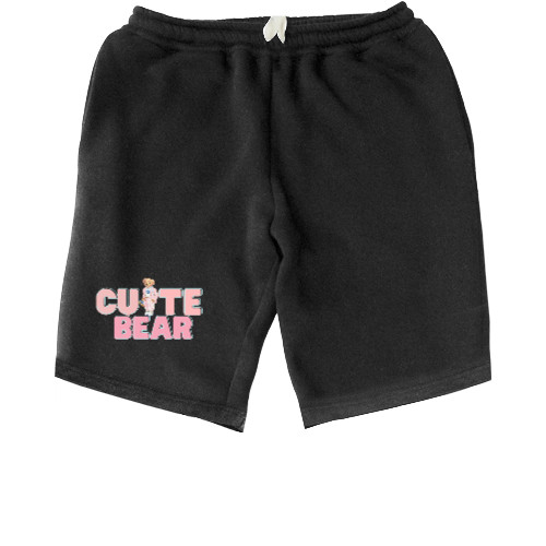 Животные - Children's shorts - Cute Bear, Стильний напис зі стильним ведмедиком!  - Mfest