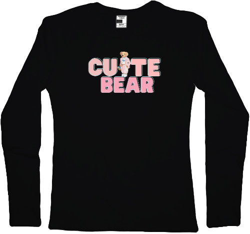 Cute Bear, Стильний напис зі стильним ведмедиком! 