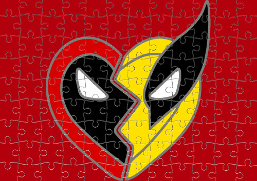 Deadpool - Puzzle with small elements - Deadpool and wolverine - Mfest