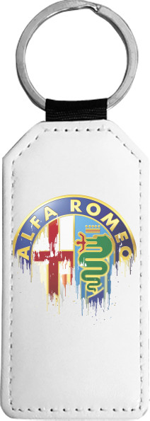 Alfa romeo - Брелок прямокутний - Alfa Romeo Logo - Mfest