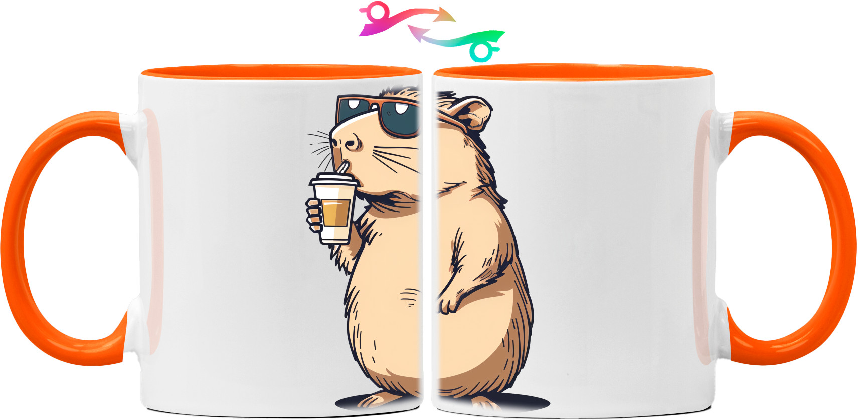 Capybara - Cup 325ml - Capybara with coffee - Mfest