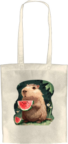 Capybara - Eco-Shopping Bag - Капібара з кавуном - Mfest