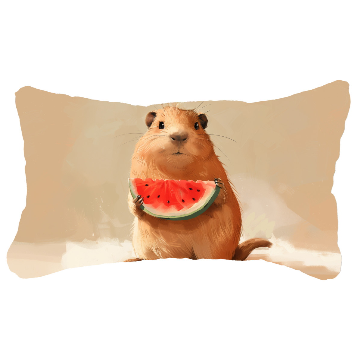 Capybara and watermelon