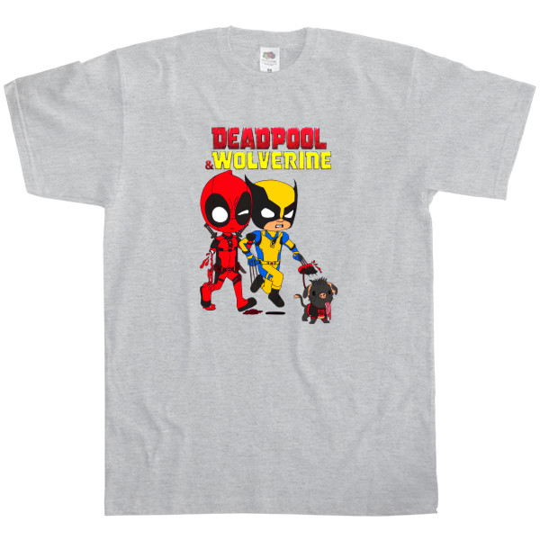 Deadpool - T-shirt Classic Men's Fruit of the loom - Deadpool and Wolverine 10 - Mfest