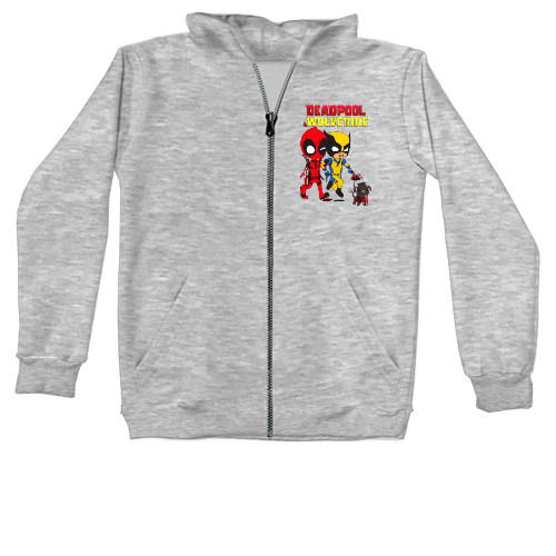 Deadpool - Zipped Hoodie Unisex - Deadpool and Wolverine 10 - Mfest