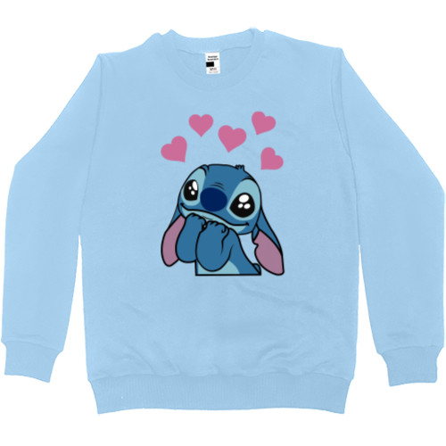 Лила и Стич - Sweatshirt Premium Men - Cute Stitch - Mfest