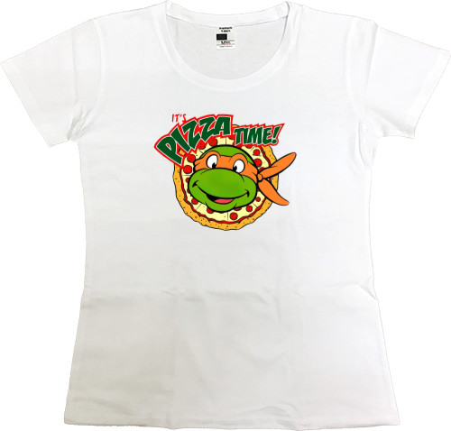 Черепашки ниндзя - Premium Women's T-shirt - PizzaTime - Mfest