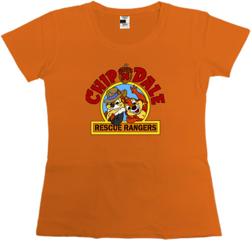 Чип и Дейл спешат на помощь - Premium Women's T-shirt - Chip and Dale - Mfest