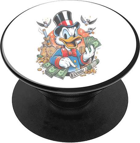 Duck Tales / Утиные истории - PopSocket Подставка для мобильного - Скрудж Макдак 3 - Mfest