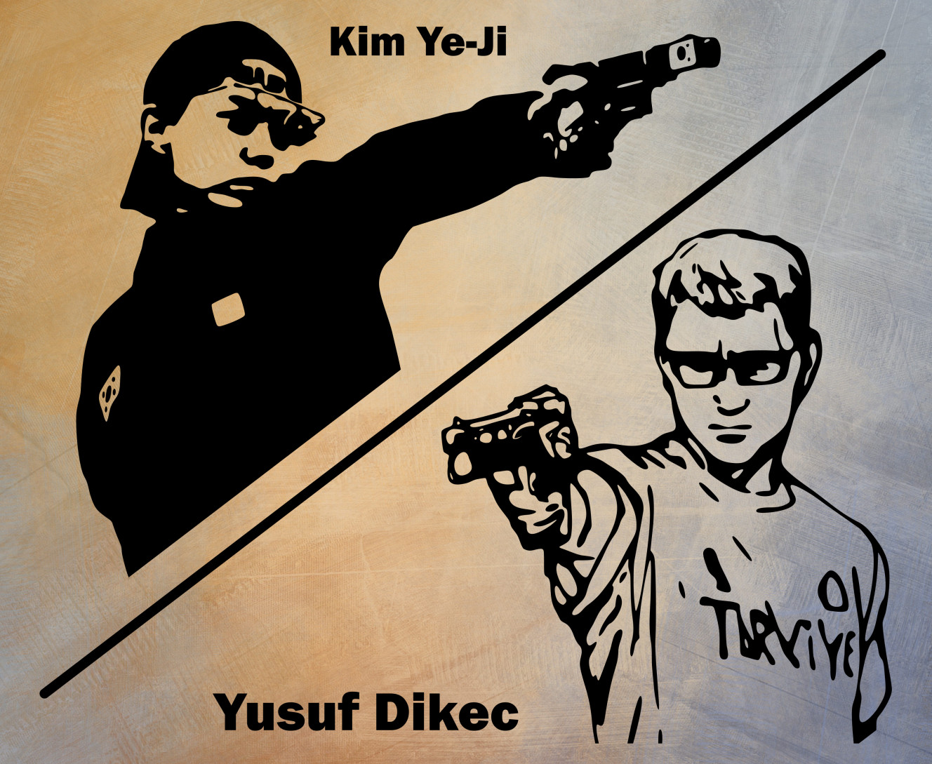 Yusuf Dikec and Kim Ye-Ji