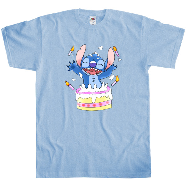 Stitch with cake