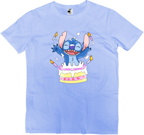 Stitch with cake