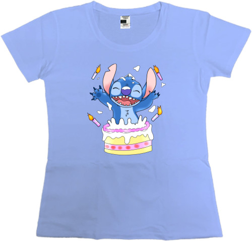 Stitch with cake