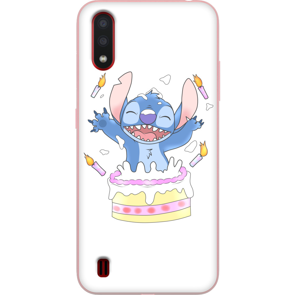 Лила и Стич - Samsung cases - Stitch with cake - Mfest