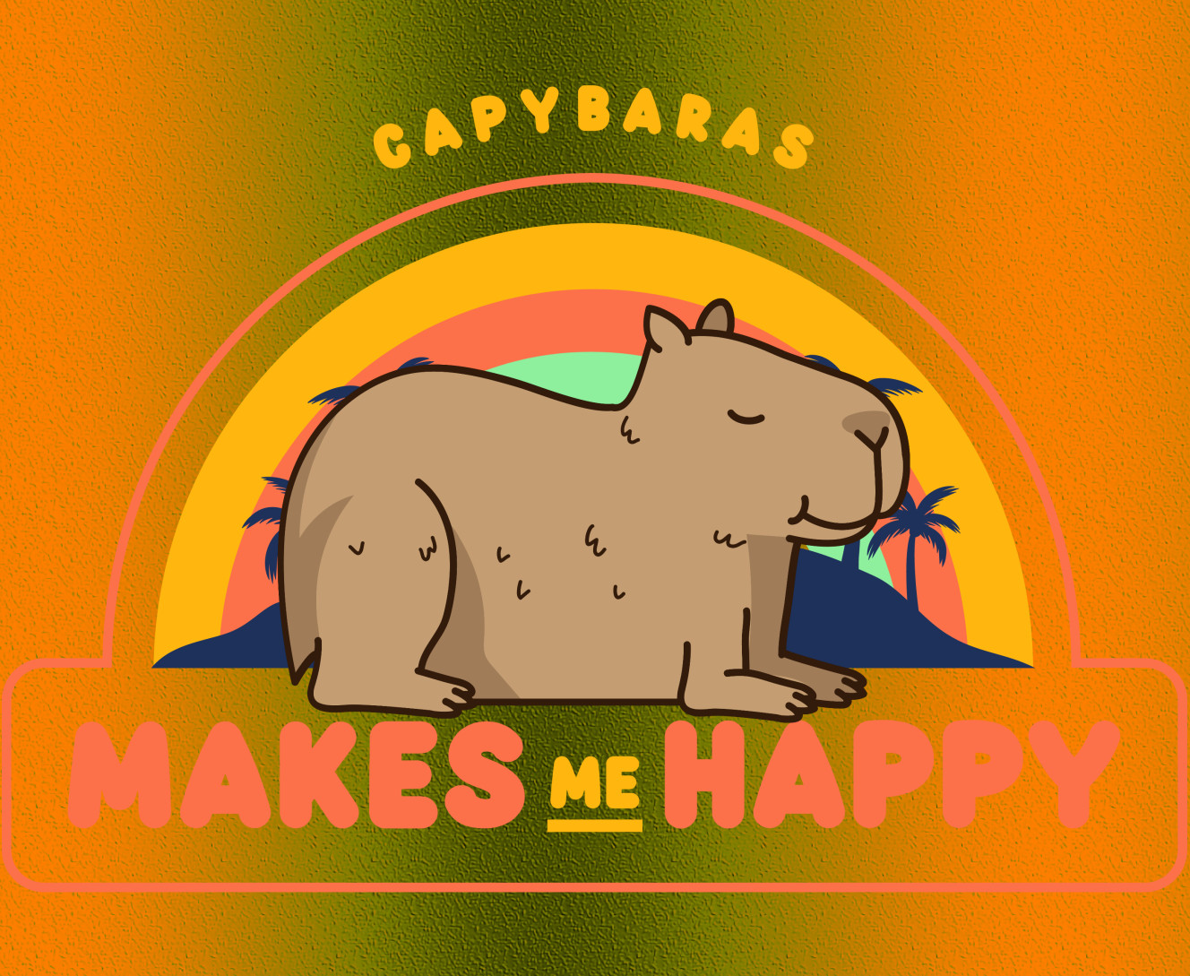 Капибара - Коврик для мышки - CAPYBARAS - Mfest