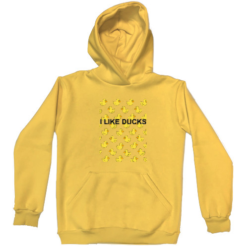 Прикольные картинки - Hoodie Premium Kids - I like ducks - Mfest