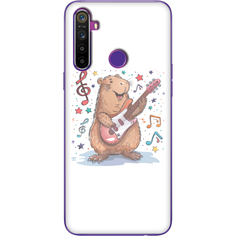 Capybara - Realme cases - Musical capybara - Mfest