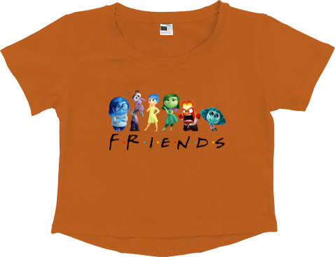 Головоломка - Crop Top Premium Women - Friends thoughts inside out - Mfest