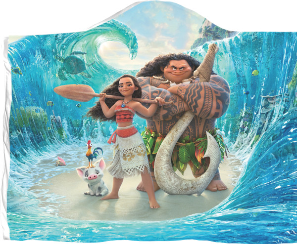 Moana - Plaid with a hood 3D - Moana Maui Pua And Hei Hei - Mfest