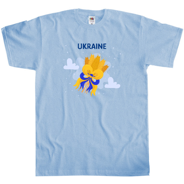 Ukraine with a bouquet