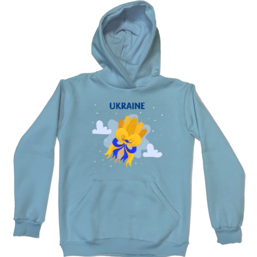 Ukraine with a bouquet