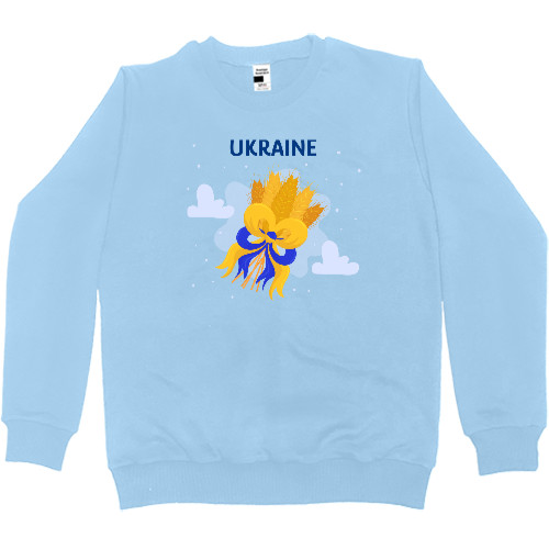 Ukraine with a bouquet