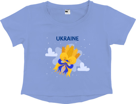 Ukraine with a bouquet