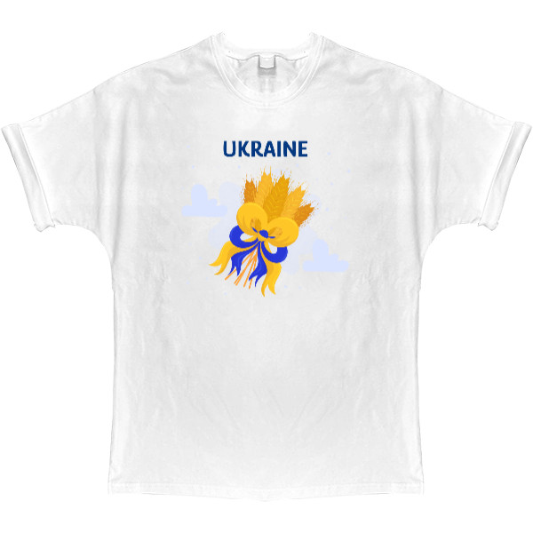 Ukraine with a bouquet