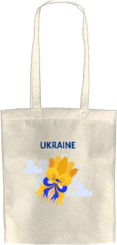 Ukraine with a bouquet