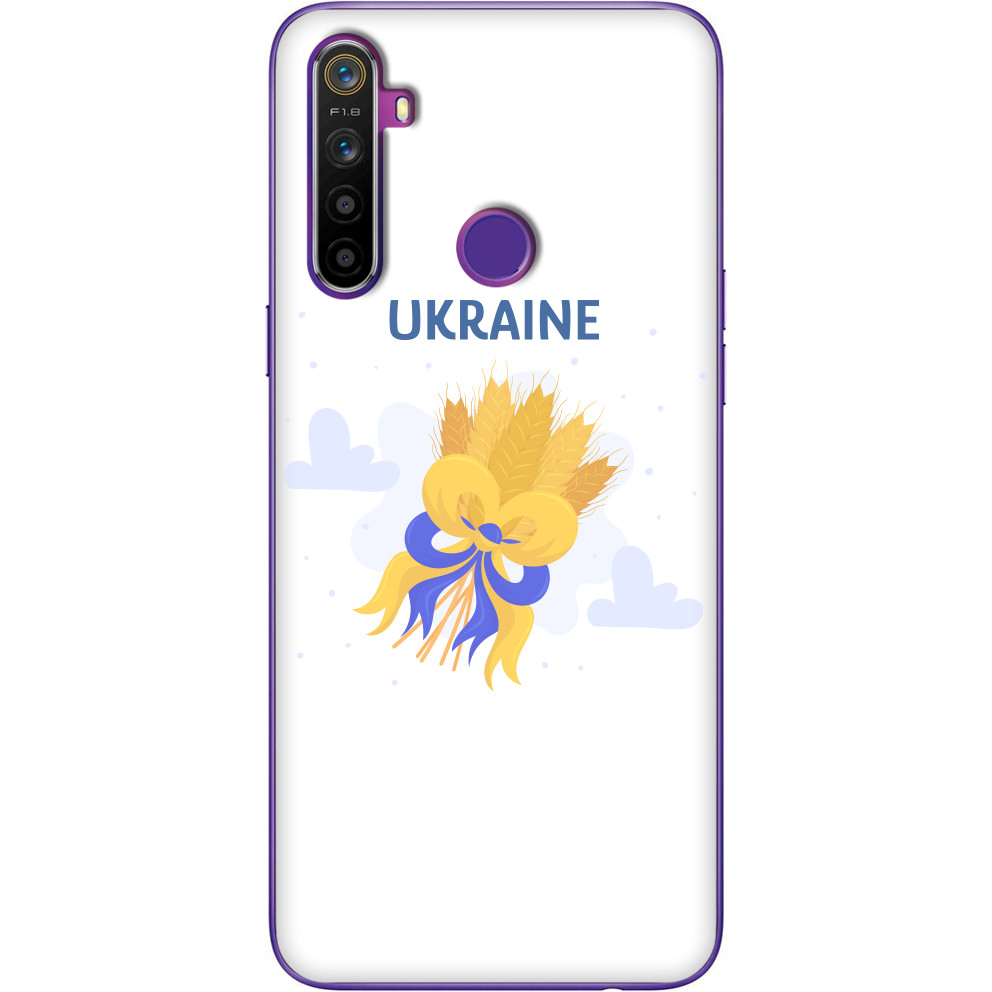 Ukraine with a bouquet