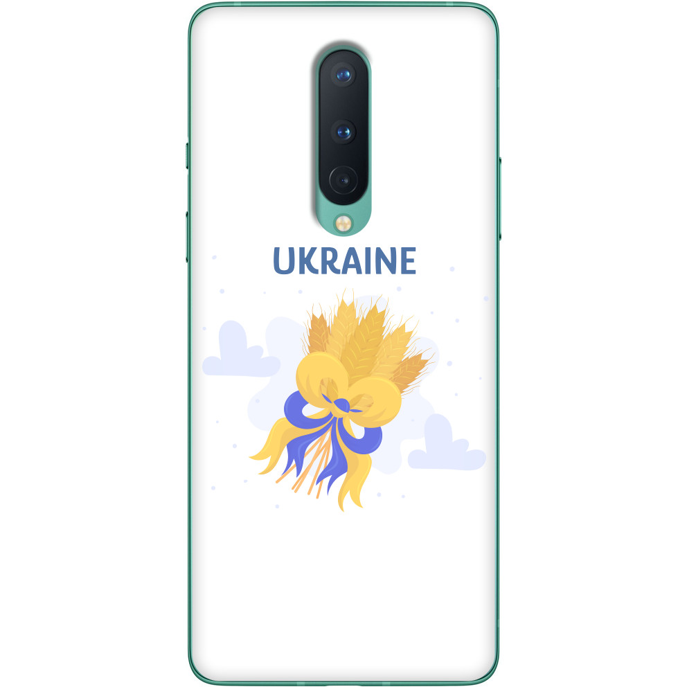 Ukraine with a bouquet