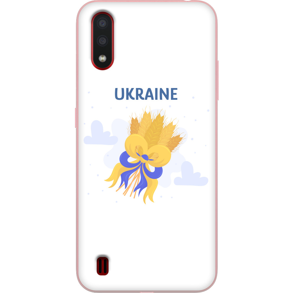 Ukraine with a bouquet