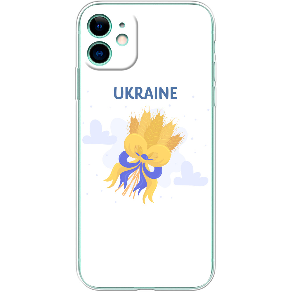 Ukraine with a bouquet