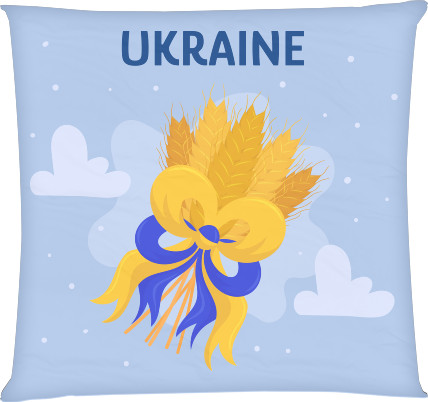 Ukraine with a bouquet