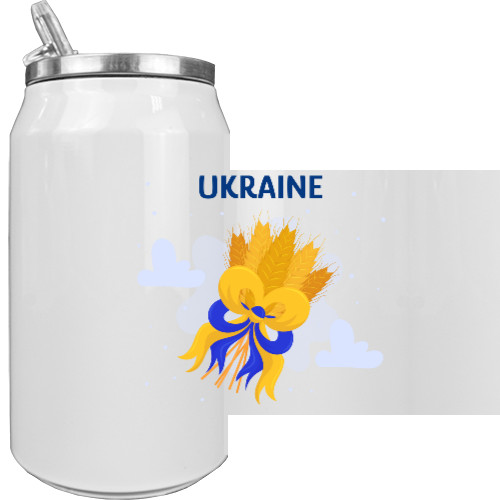 Ukraine with a bouquet