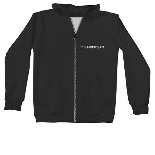 Хеви-метал - Hoodie with zipper kids - Gothminister logo - Mfest