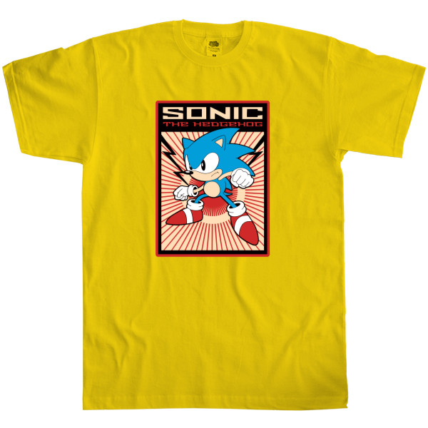 Sonic - T-shirt Classic Men's Fruit of the loom - Sonic the Hedgehog  - Mfest