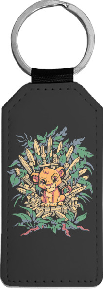 Король лев / The lion king - Keychain rectangular -  Lion King on the throne - Mfest