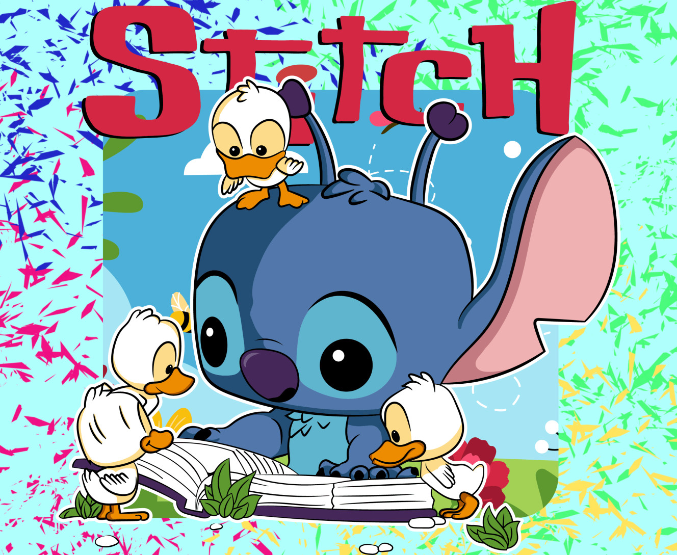 Stitch with a book