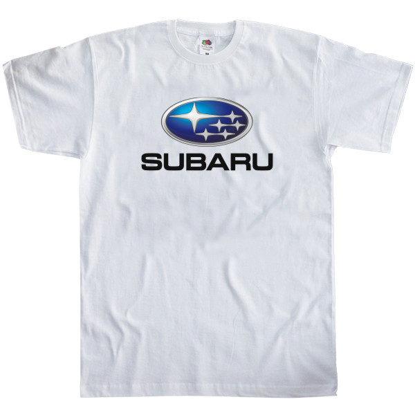 Subaru - Футболка Классика Мужская Fruit of the loom - SUBARU - LOGO 1 - Mfest