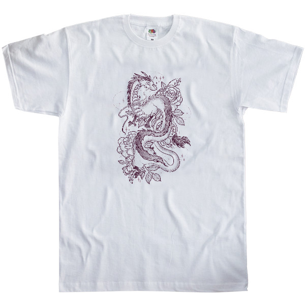 Другие животные - Men's T-Shirt Fruit of the loom - китайский дракон - Mfest