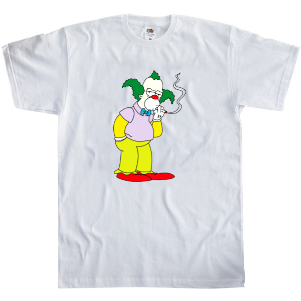 Simpson - Футболка Классика Мужская Fruit of the loom - Krusty the Clown 1 - Mfest