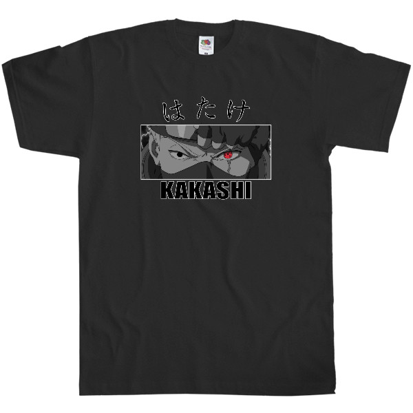 Наруто - Men's T-Shirt Fruit of the loom - Kakashi Hatake Naruto - Mfest