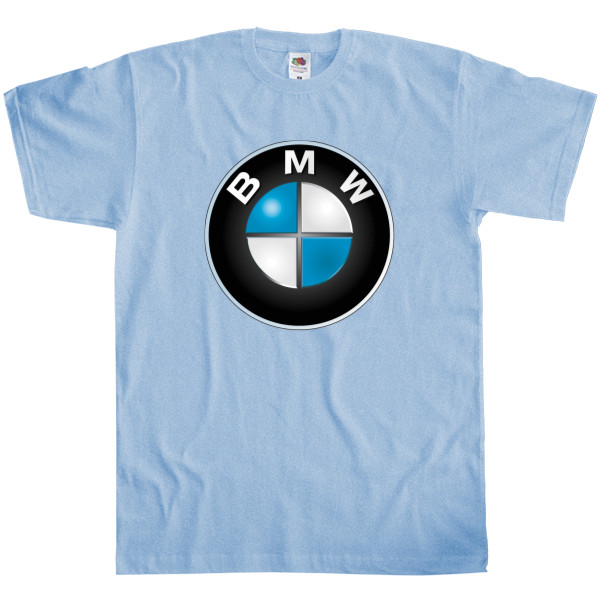 BMW - Футболка Класика Чоловіча Fruit of the loom - bmw logo 1 - Mfest
