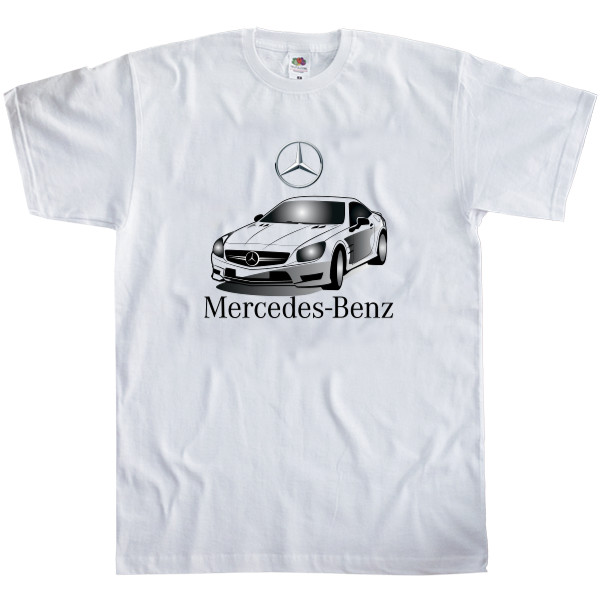 Mercedes-Benz - Футболка Классика Мужская Fruit of the loom - Mercedes-Benz 21 - Mfest
