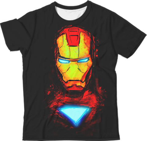Iron Man - Футболка 3D Чоловіча - Iron Man (Граффити) - Mfest